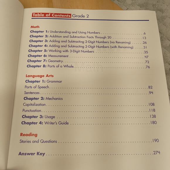 Spectrum Second Grade Workbook Math And Language Arts - Picture 3 of 7